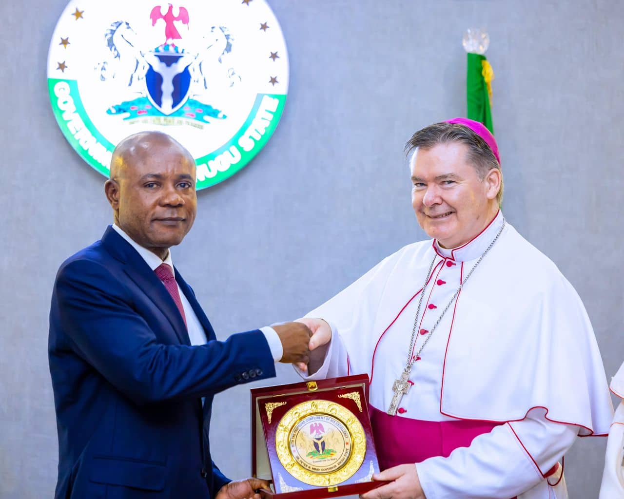 Vatican State Ambassador extols Governor Mbah’s values in promoting humanity